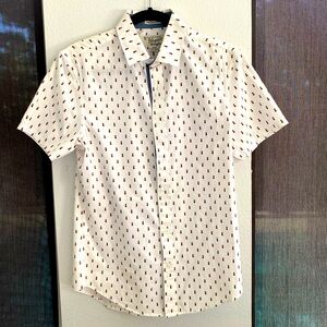 Penguin Men’s S/S Pineapple Print Button Dwn Shirt